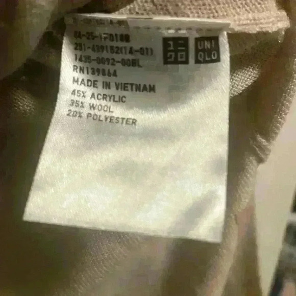 UNIQLO Cream Mock Neck Sweater XS - Picture 8 of 8